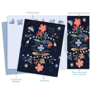 Butterfly Night With Bookmark