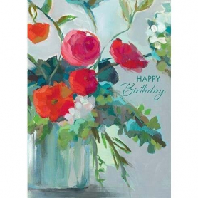 Red Flowers In A Vase