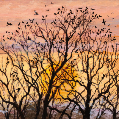 Rooks At Sundown