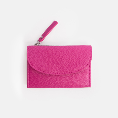Bright Pink Orange Cardholder Coin Purse|Caroline Gardner