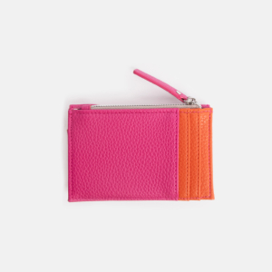 Bright Pink Orange Cardholder Coin Purse|Caroline Gardner