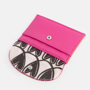 Bright Pink Orange Cardholder Coin Purse|Caroline Gardner