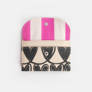 Mono Linked Hearts Carholder Coin Purse|Caroline Gardner