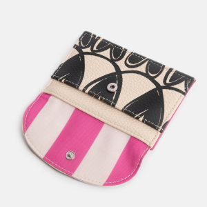 Mono Linked Hearts Carholder Coin Purse|Caroline Gardner