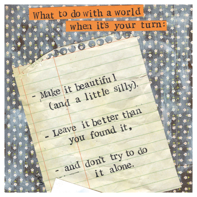 What To Do With A World|Curly Girl Design