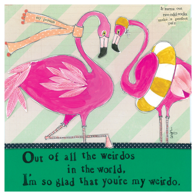 Flamingos|Curly Girl Design