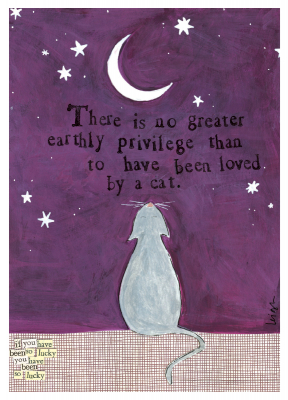 Loved By A Cat|Curly Girl Design