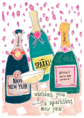 Sparkling New Year|Curly Girl Design
