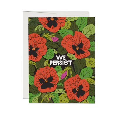 We Persist Encouragement Card|Red Cap Cards