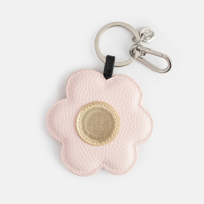Pink And Gold Flower Bag Charm|Caroline Gardner