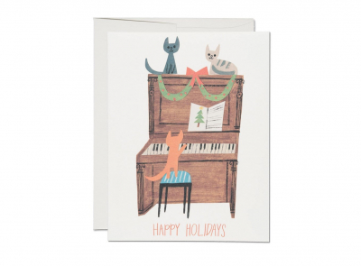 Kitty Carols Holiday Card|Red Cap Cards