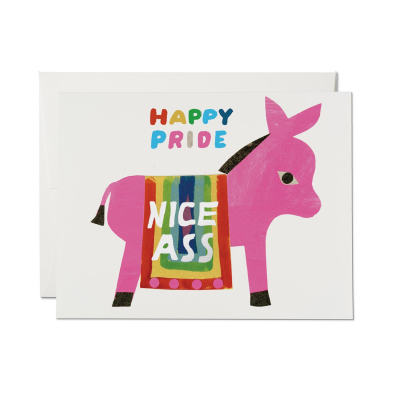 Nice Ass FOIL Pride card|Red Cap Cards