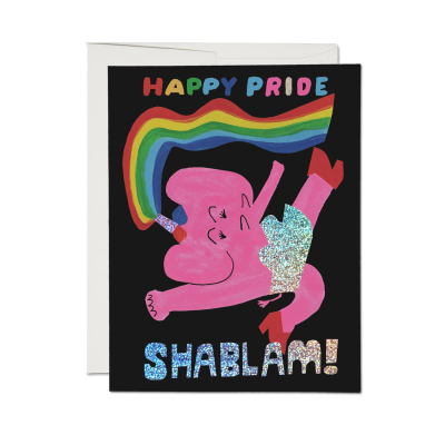 Shablam FOIL Pride card|Red Cap Cards