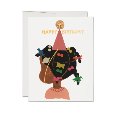 Birthday Barrettes FOIL card|Red Cap Cards