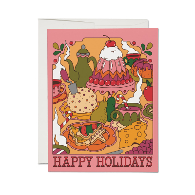 Happy Holidays Feast Card|Red Cap Cards