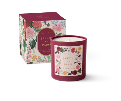 Dahlia Jardin De Paris 9oz Glass Candle|Rifle Paper