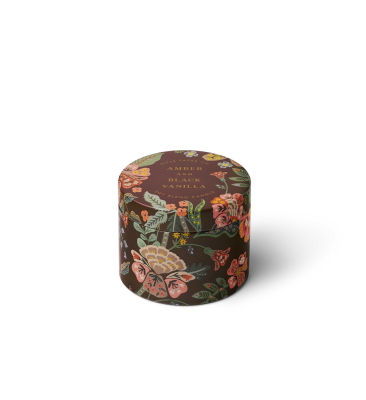 Gracie Amber And Black Vanilla 3oz Tin Candle|Rifle Paper