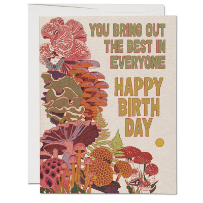 Fungi Birthday card|Red Cap Cards