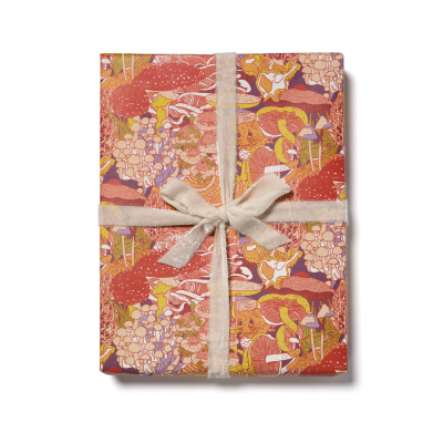 Mystical Fungi Forest wrap|Red Cap Cards