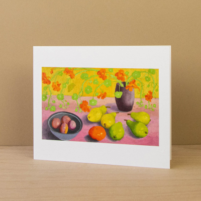 Still Life Nasturtiums And Pears|Art Angels