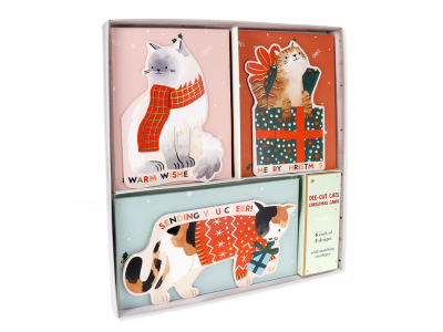 Holiday Cats Boxed Card Assorted|Up With Paper