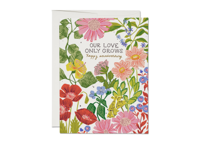 Our Love Only Grows Anniversary card|Red Cap Cards