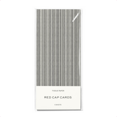 Black Stripe Tissue paper|Red Cap Cards