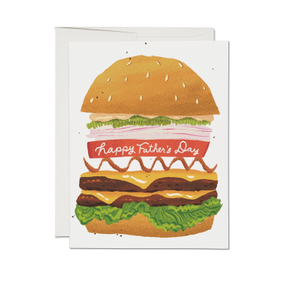 Double Cheeseburger Father's Day card|Red Cap Cards