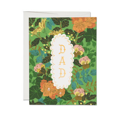 Verdant Tribute FOIL Father's Day card|Red Cap Cards