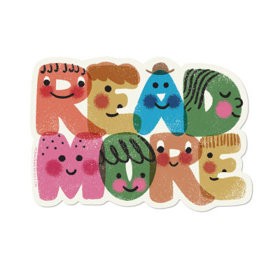 Read More sticker|Red Cap Cards