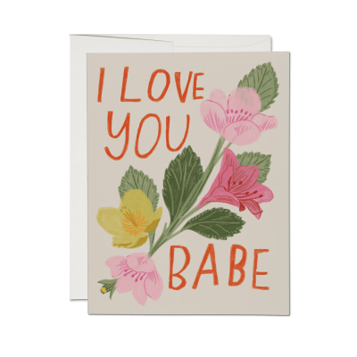 Love You Babe Card|Red Cap Cards