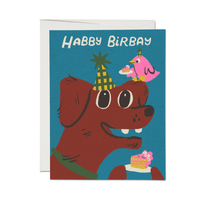 Habby Birbay SPOT Birthday Card|Red Cap Cards