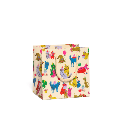 Puppy Party Birthday Small Bag|Red Cap Cards