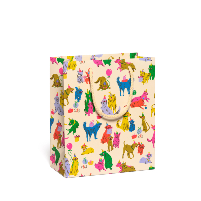 Puppy Party Birthday Medium Bag|Red Cap Cards