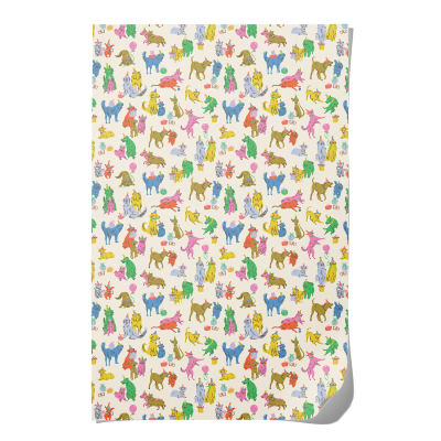 Puppy Party Birthday Wrap|Red Cap Cards