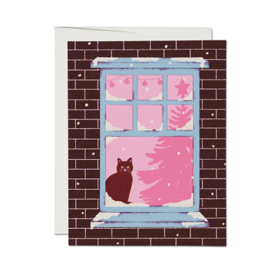 Waiting For Santa Holiday Card|Red Cap Cards
