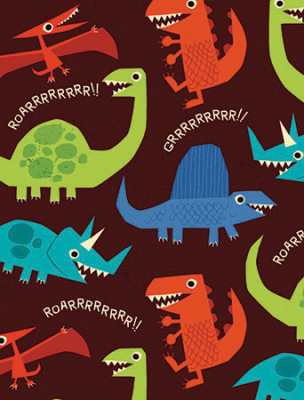 Coloured Dinos Enclosure Card|Peaceable Kingdom