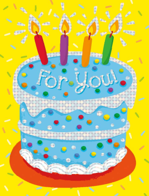 Birthday Cake Enclosure Card|Peaceable Kingdom