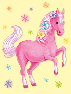 Pink Horse Enclosure Card|Peaceable Kingdom