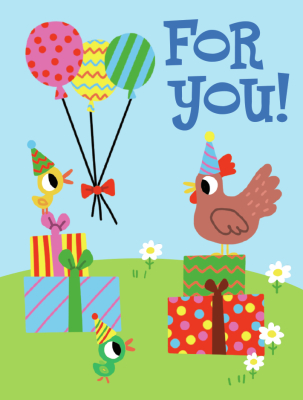 Farm Chicks Enclosure Card|Peaceable Kingdom
