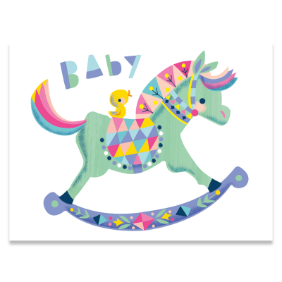 Rocking Horse Enclosure Card|Peaceable Kingdom