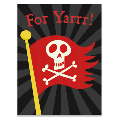 Pirate Flag Enclosure Card|Peaceable Kingdom