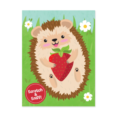 Hedgehog Strawberry Enclosure Card|Peaceable Kingdom