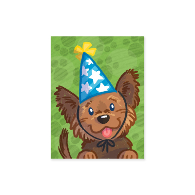 Dog With Party Hat Enclosure Card|Peaceable Kingdom