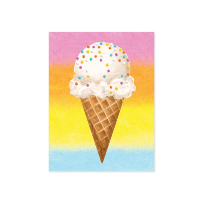 Birthday Ice Cream Cone Enclosure Card|Peaceable Kingdom