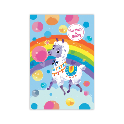 Llama Bubblegum Enclosure Card|Peaceable Kingdom