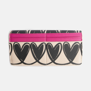 Mono Linked Hearts Long Envelope Purse|Caroline Gardner