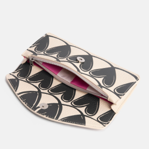 Mono Linked Hearts Long Envelope Purse|Caroline Gardner
