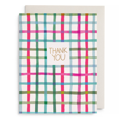 Happy Plaid Thank You