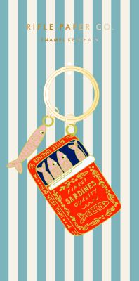 Sardines Enamel Keychain|Rifle Paper